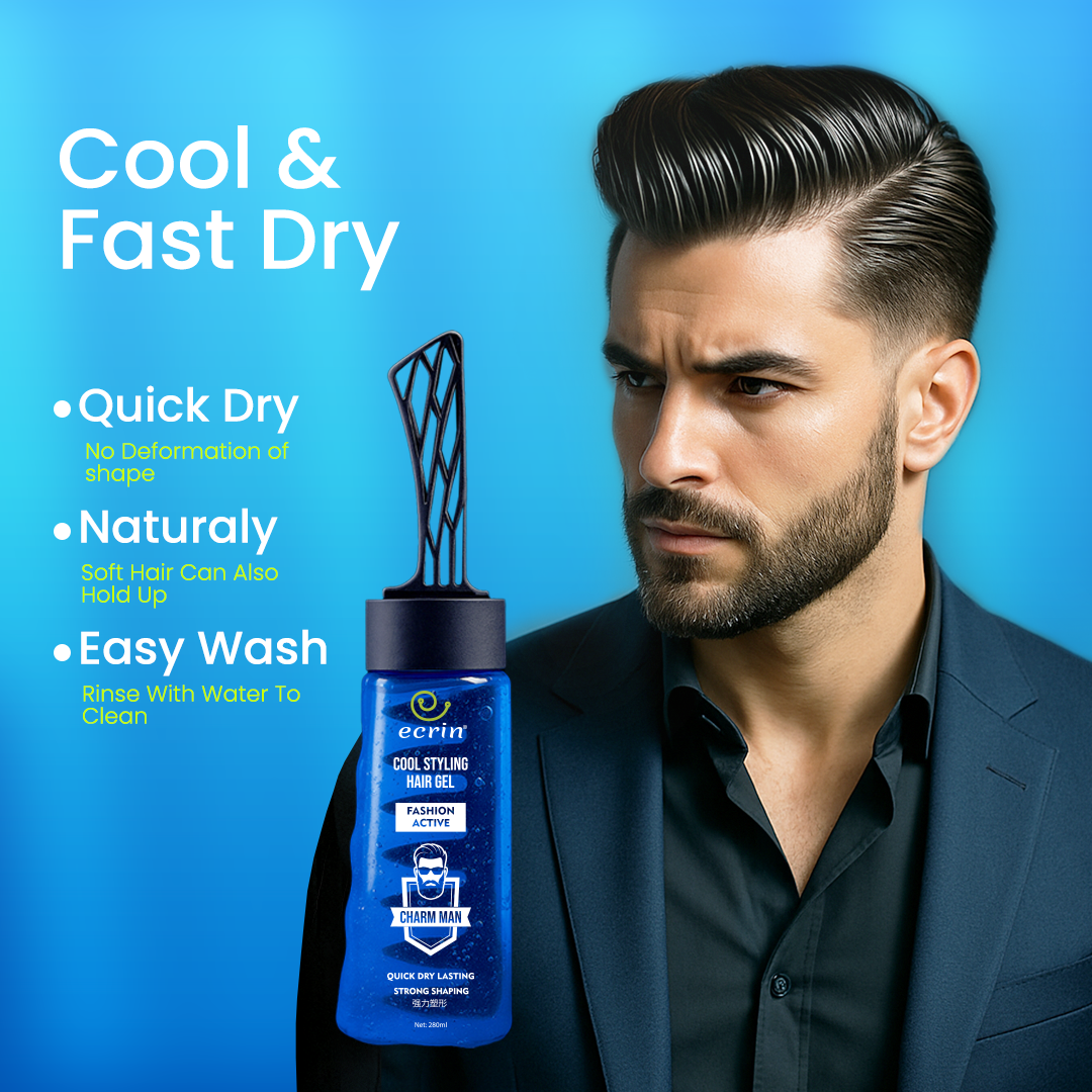 ECRIN COOL STYLING HAIR GEL WITH ACTIVE COLLAGEN-280 ml